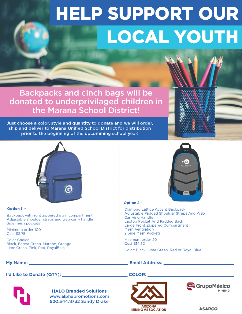 Donate Backpacks, School Supplies for Marana School District